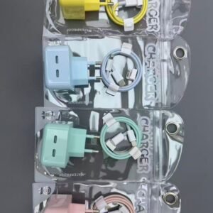 Chargeur iPhone multicouleur 50W sachet type-C to IPhone