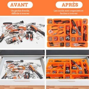 Rangement. Pieces Accessoires. Orange par details